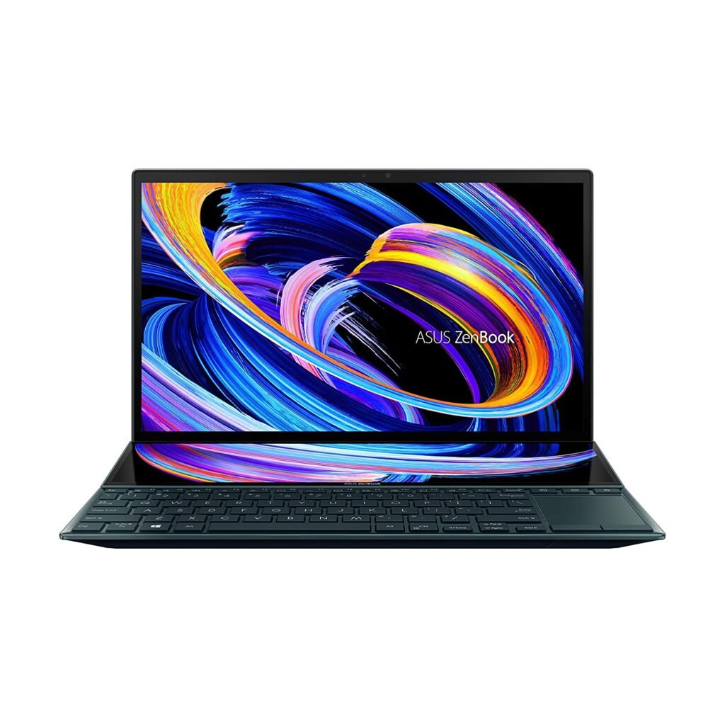 ASUS ZenBook Duo 14 (2021) dark grey laptop